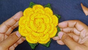 Beautiful Crochet 3D Rose Flower Pattern For Stunning Projects
