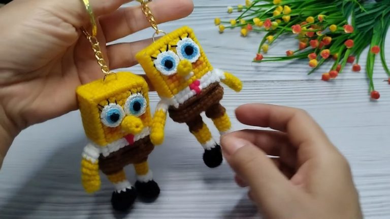 Charming SpongeBob Crochet Keychain Pattern For Every Fan