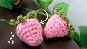 Easy and Adorable Crochet Strawberry Pattern For Any Project