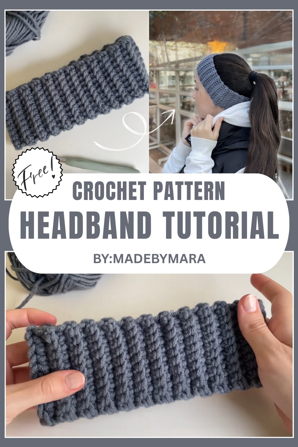 How To Crochet Easy Headband Tutorial