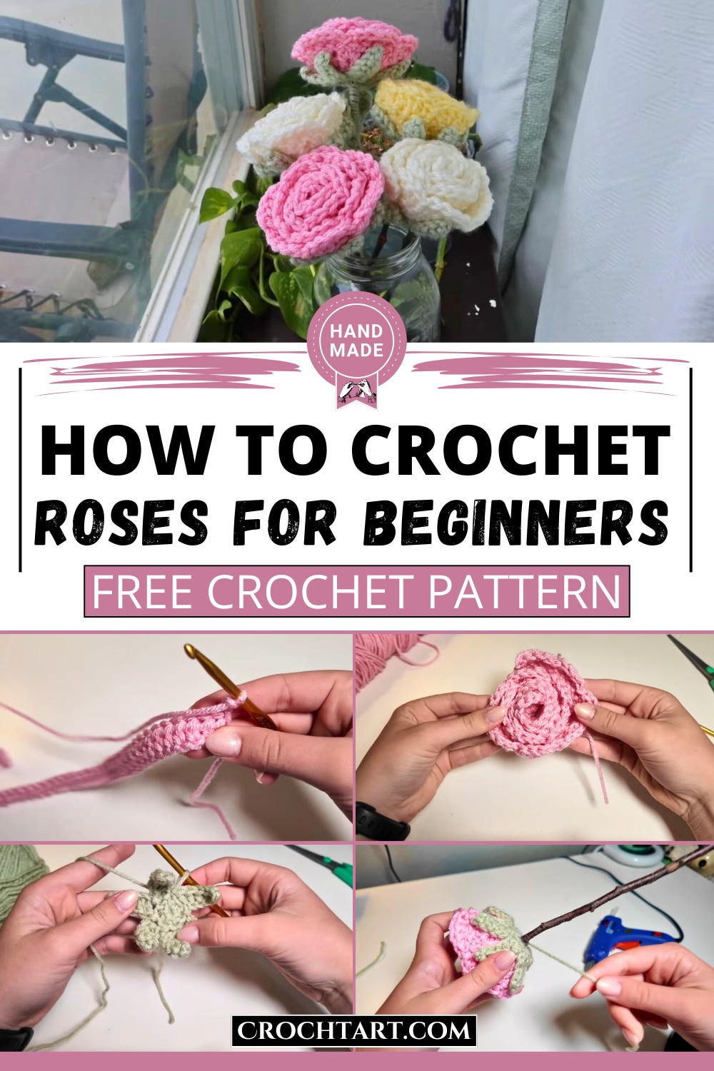 How to Crochet Roses for Beginners
