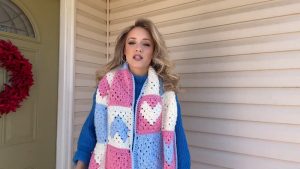 Sweetheart Scarf Crochet Tutorial 2