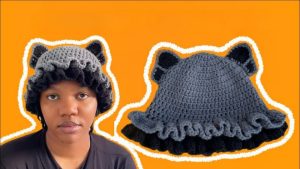 Vibrant Crochet Butterfly Bucket Hat For Fashionable Days