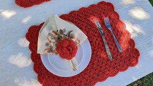 Unique Crochet Placemat For Tasteful Dining Decor