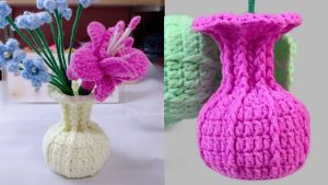 Chic Crochet Vase Pattern To Beautify Your Home