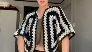 Handmade Granny Hexagon Cardigan That Defines Classic Style
