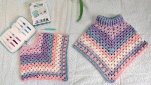 Trendy Crochet Pastel Poncho To Refresh Your Look