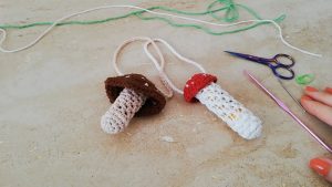 Charming Crochet Mushroom Bag Charm Perfect For Style