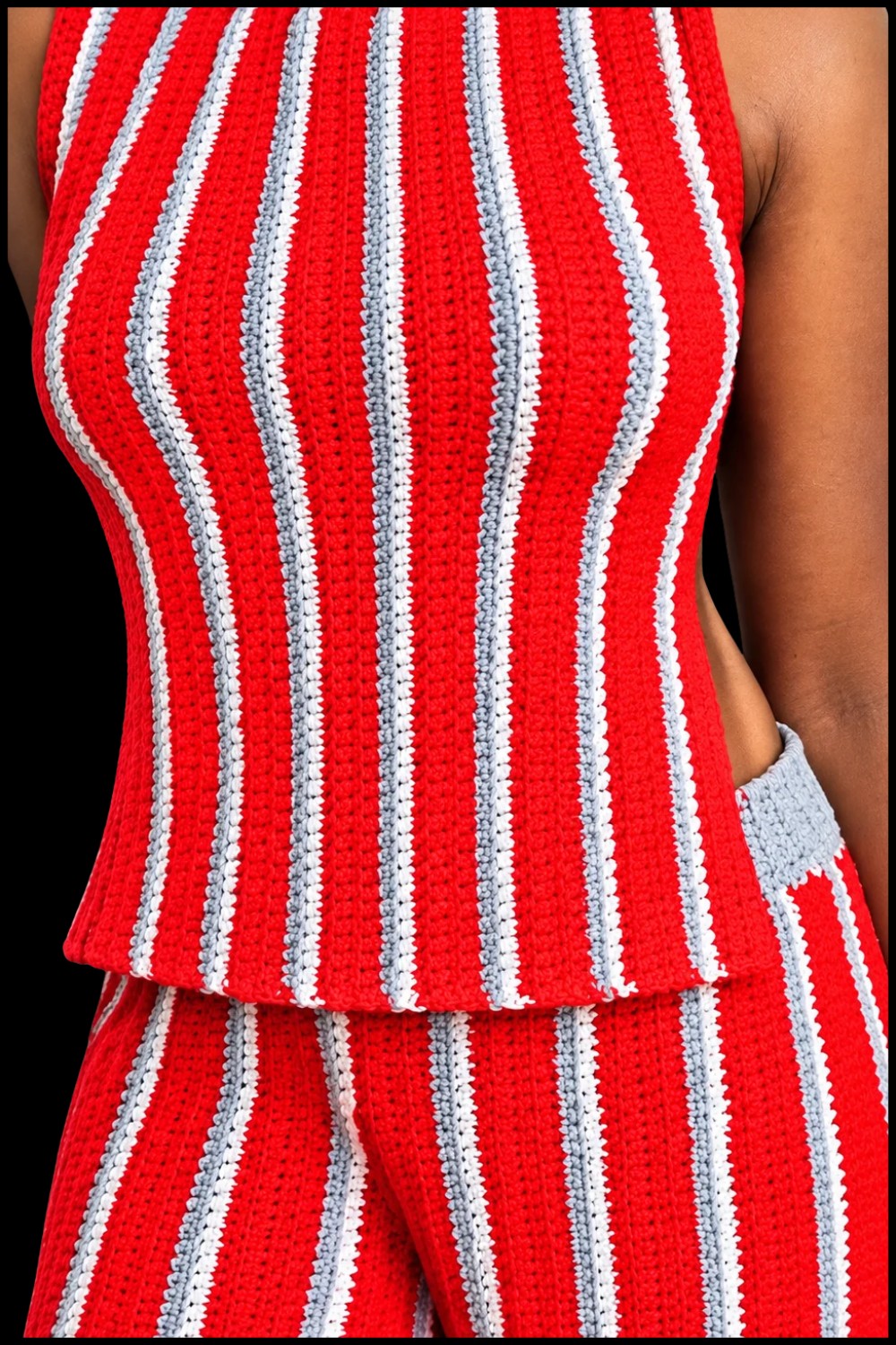 Classic Crochet Top & Skirt Outfits 1