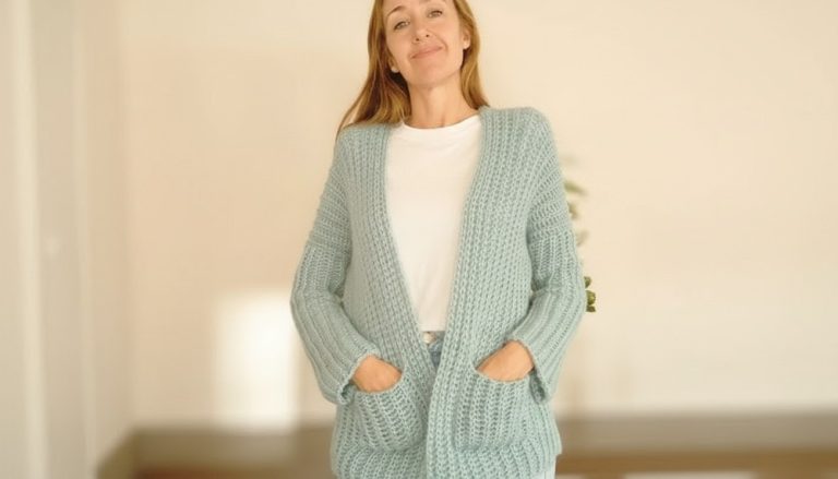 Crochet Cardigan With Pockets 1
