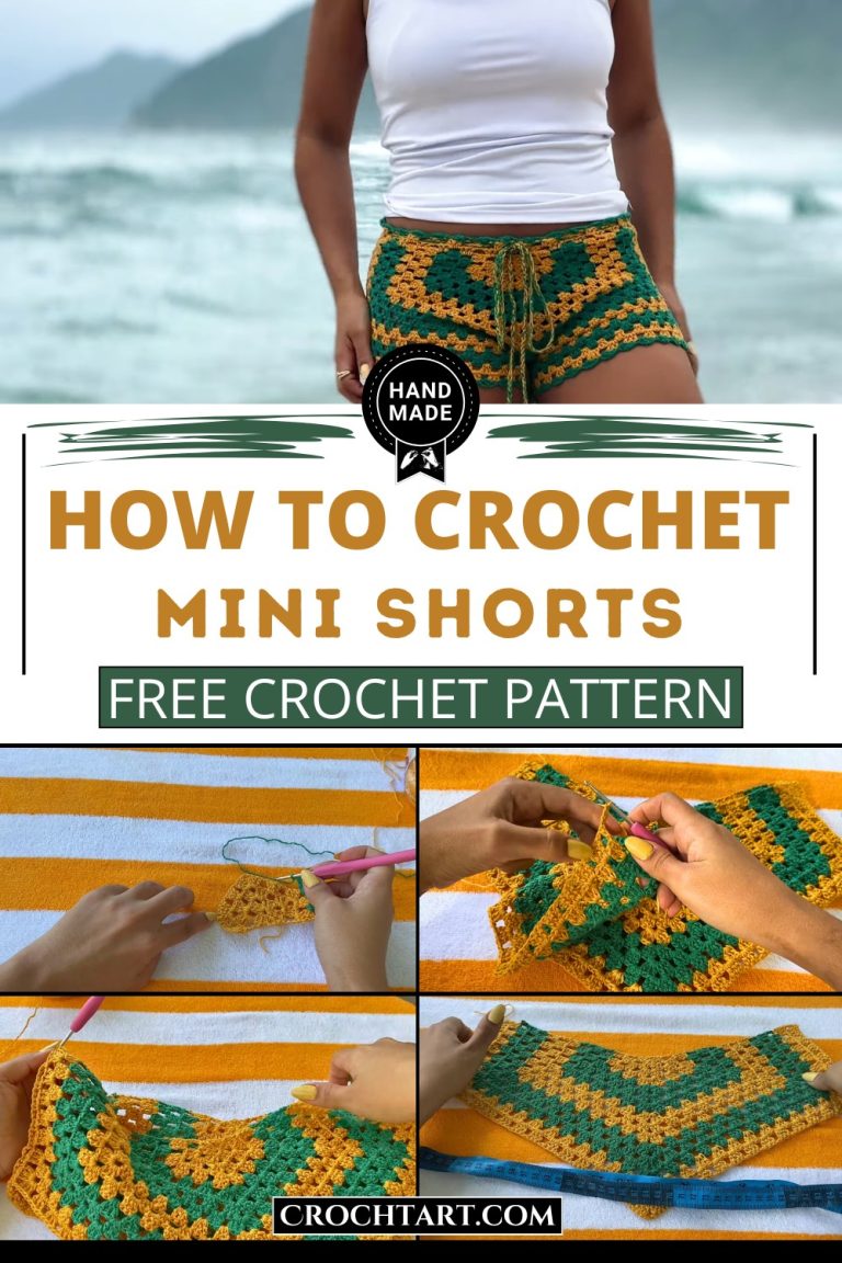 Micro Short Pattern Everyday Crochet Mini Shorts Pattern For Relaxed Styling - Crocht Art