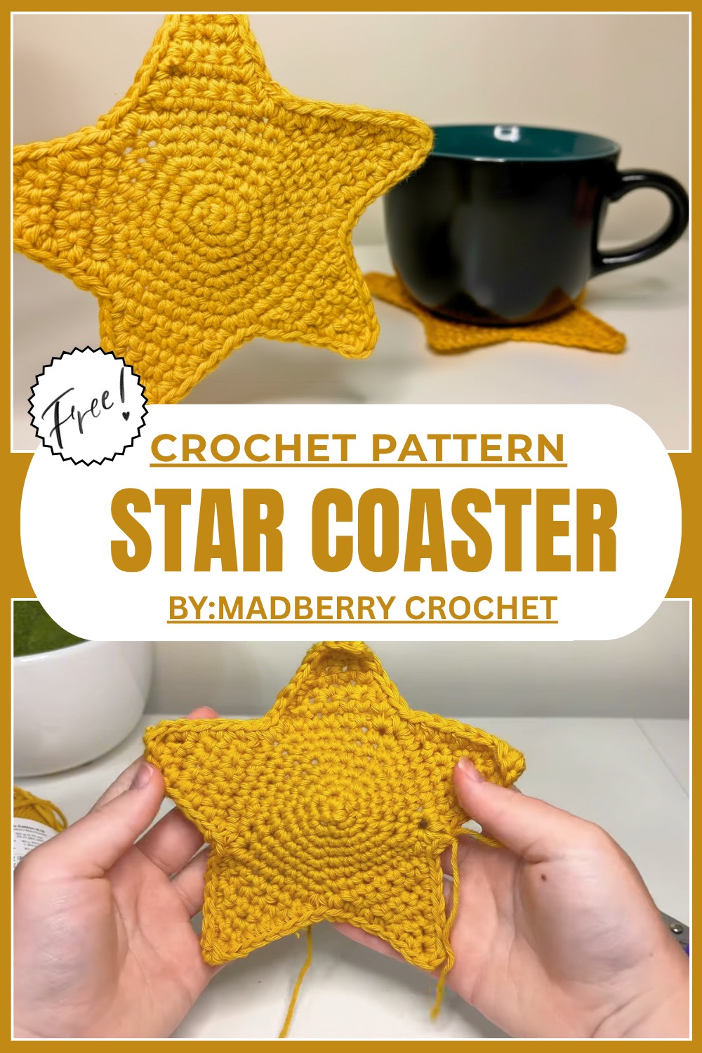 Crochet Star Coaster Tutorial