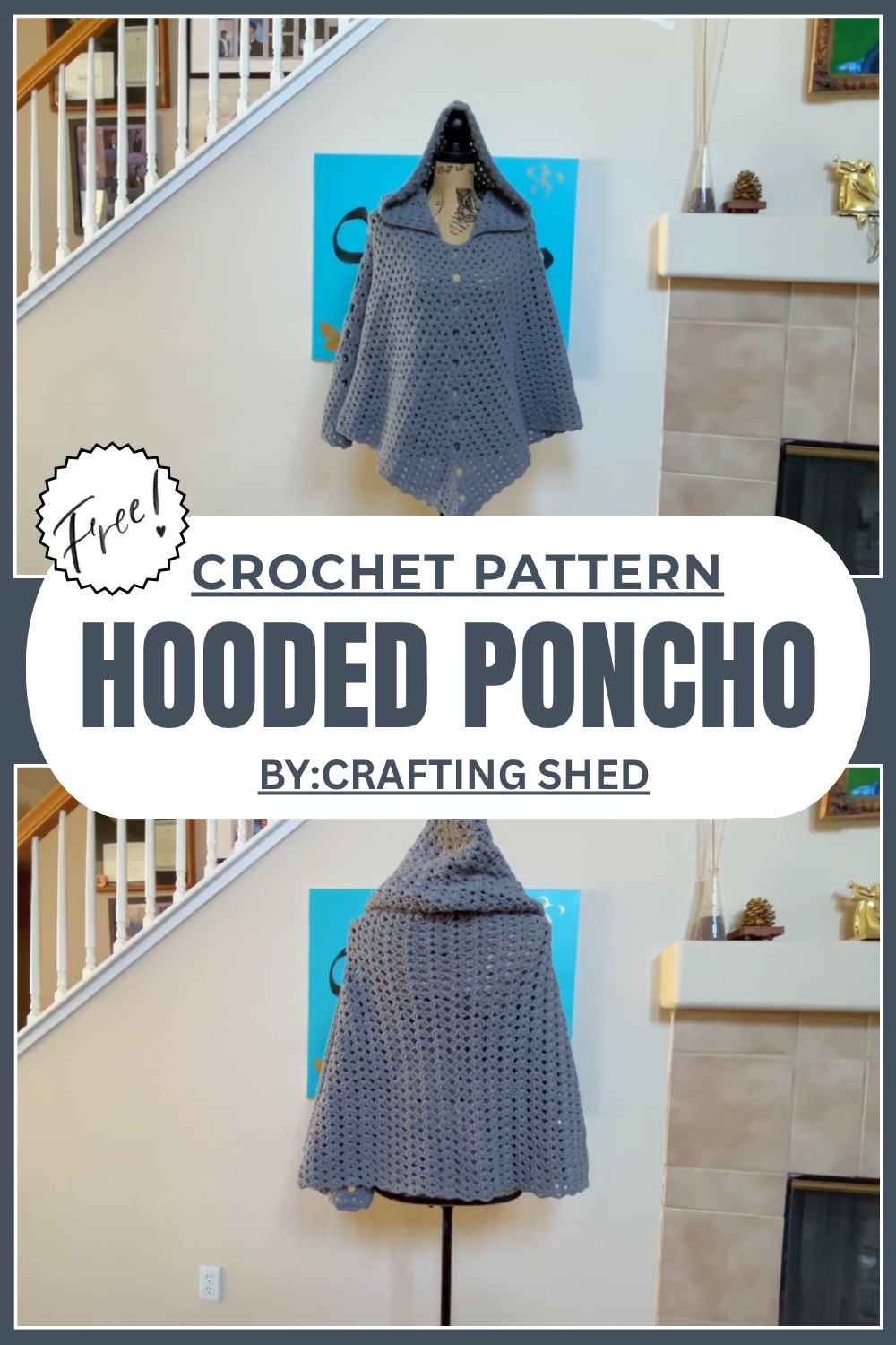 How To Crochet Hooded Poncho