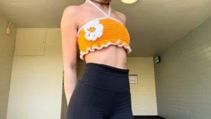 Boho-Chic Crochet Flower Halter Top You’ll Love Wearing All Summer