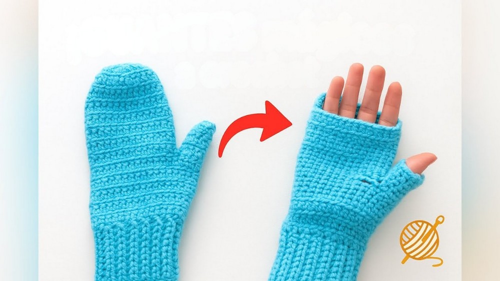 Crochet Mittens Step By Step 1