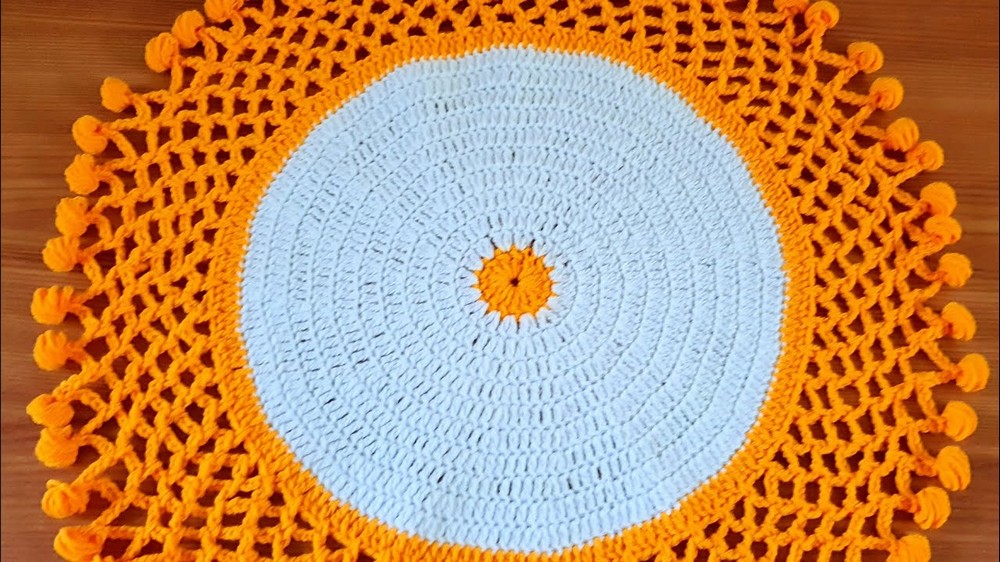 Crochet Round Table Cover 1