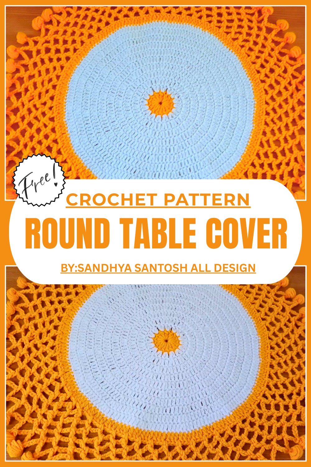 Crochet Round Table Cover
