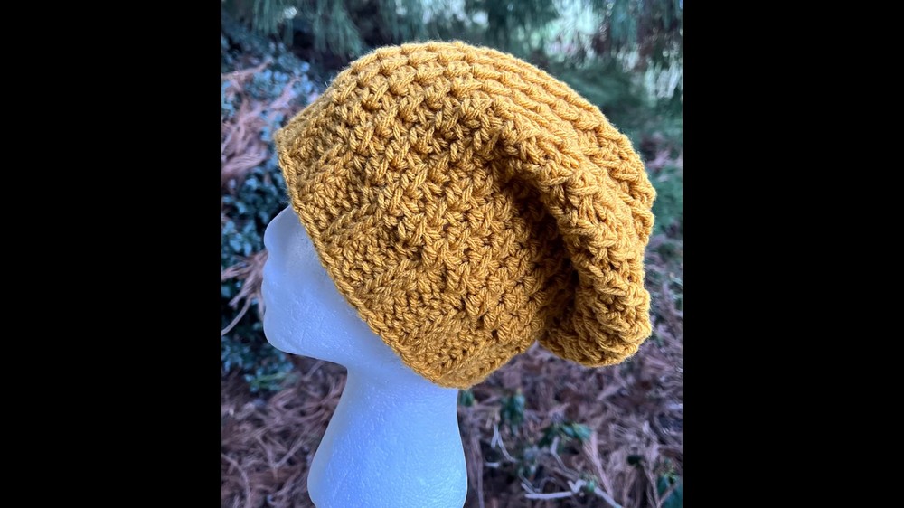 Crochet Slouchy Hat Tutorial 1