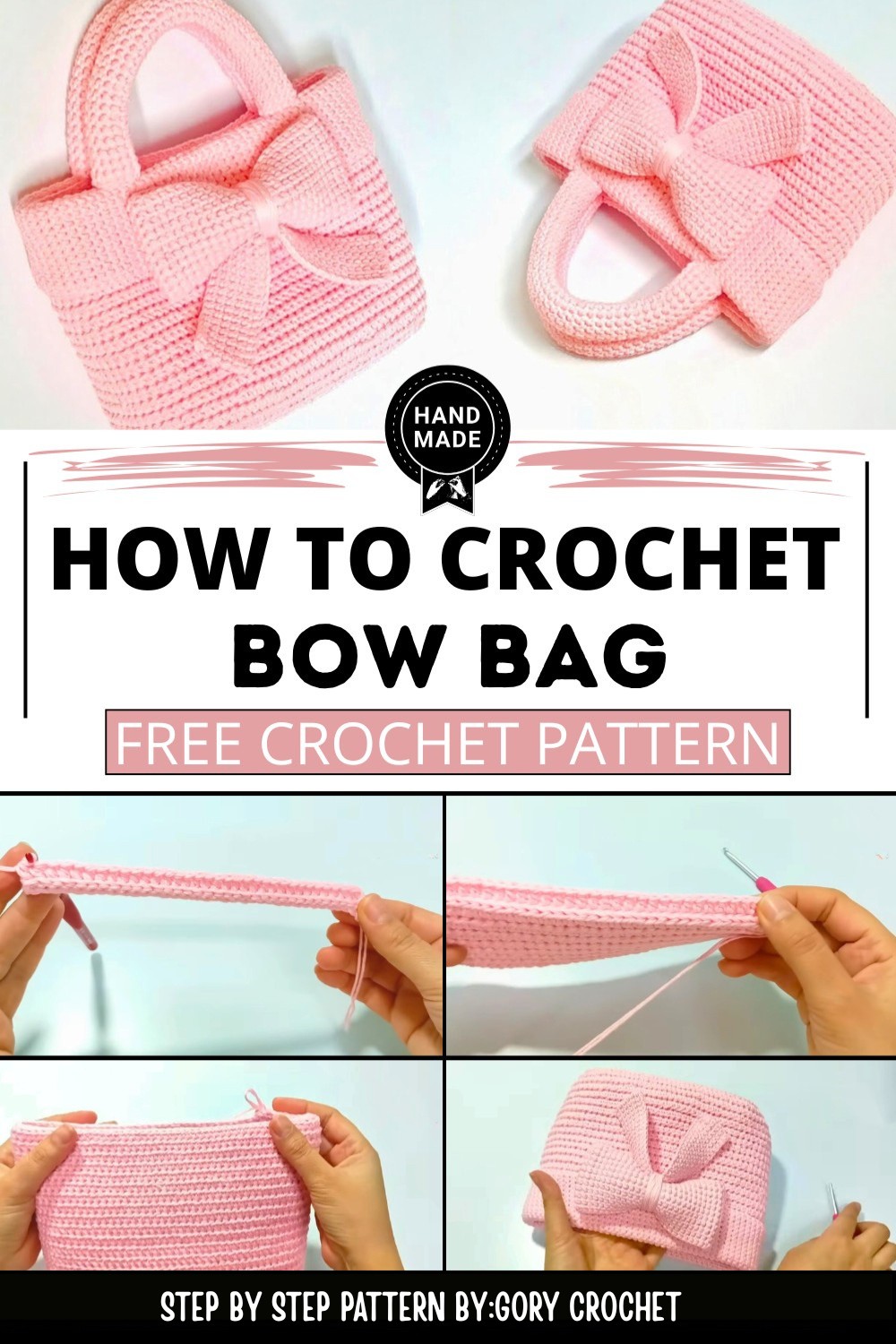 Dreamy Crochet Bow Bag That Pairs with Any Outfit