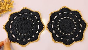 Easy Crochet Coaster Step by Step 1