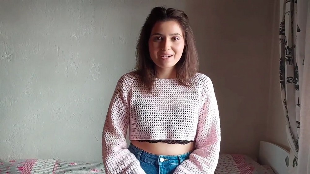 Easy Crochet Mesh Top 1