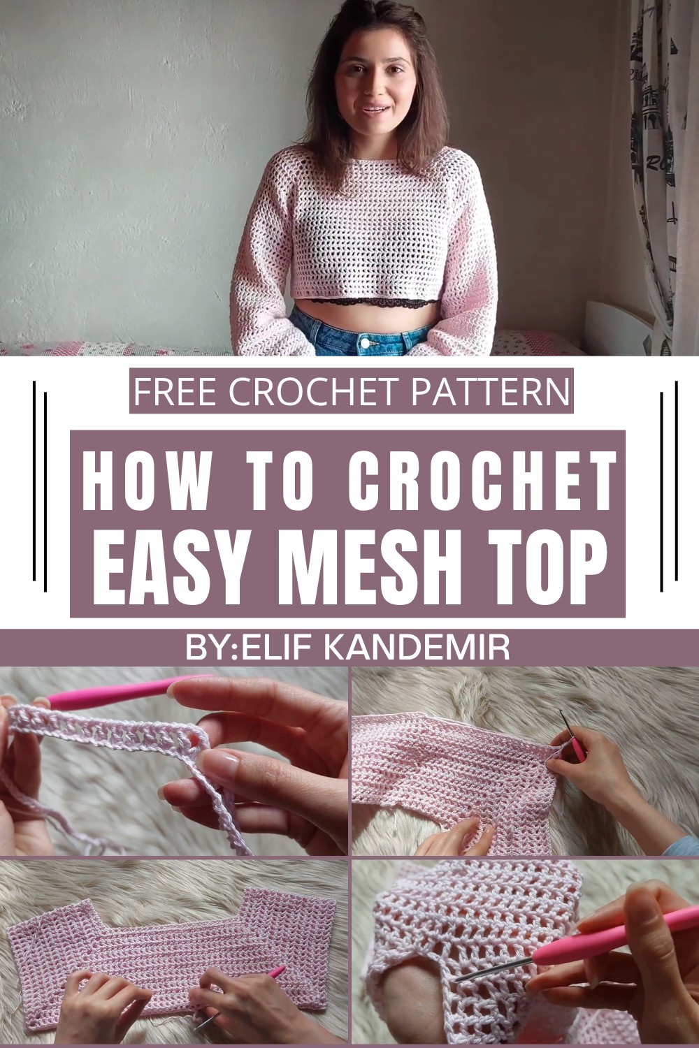 Easy Crochet Mesh Top