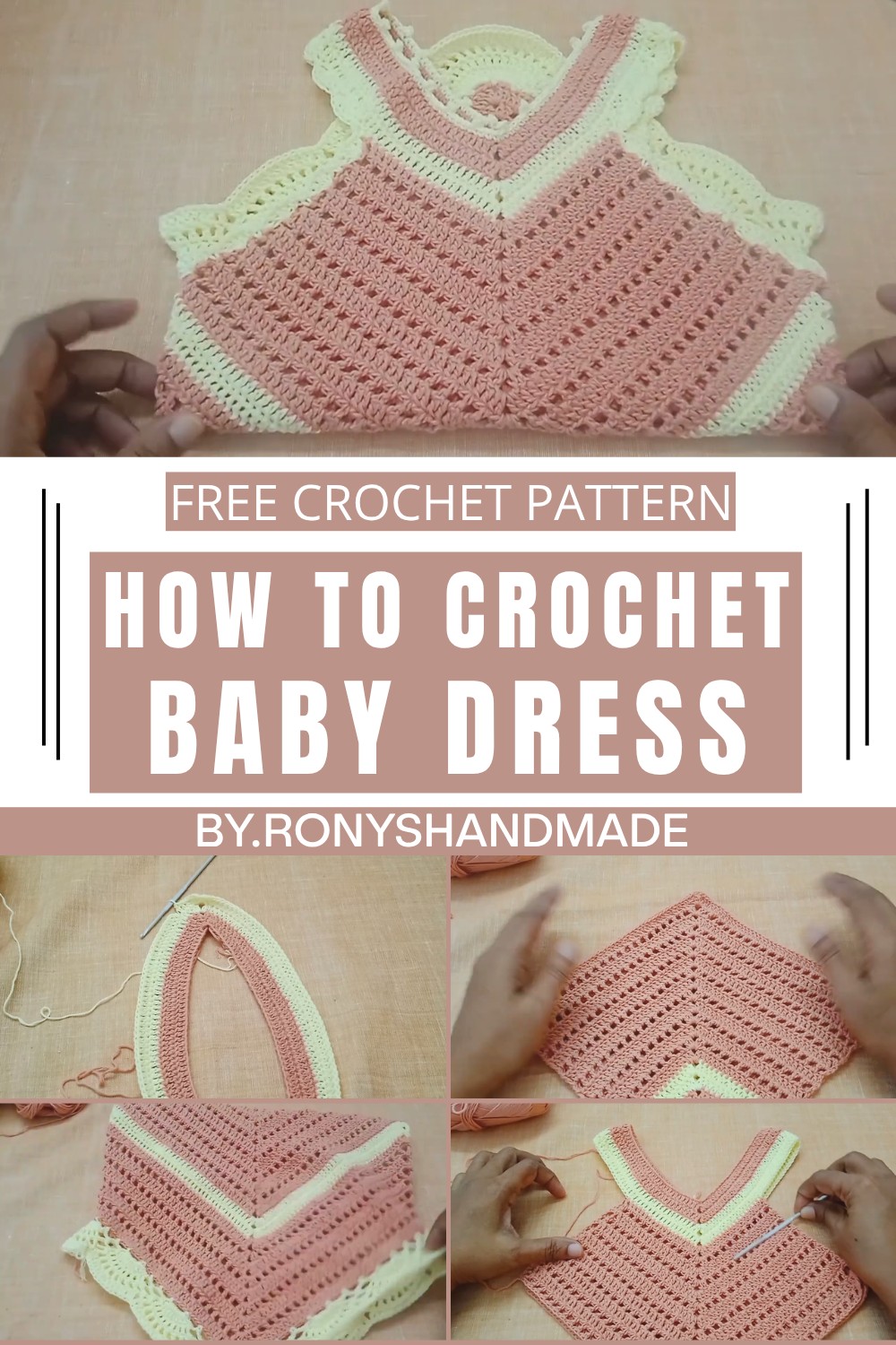 Crochet Baby Dress For 2 To 3years