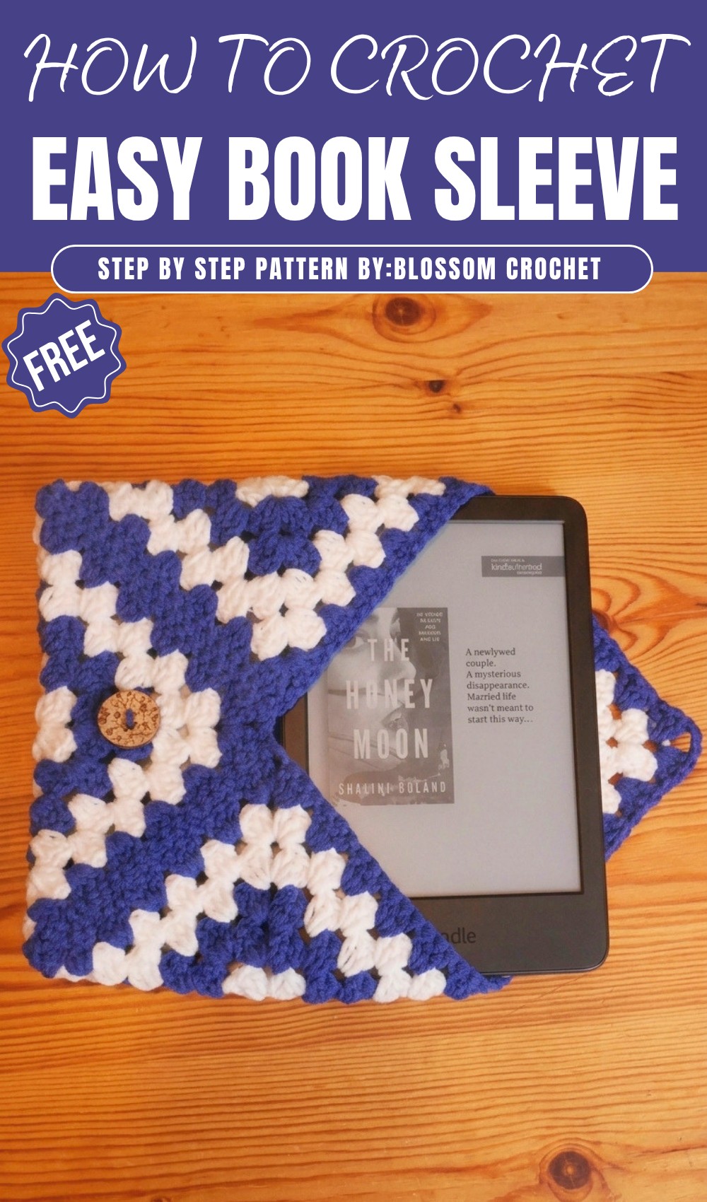 Crochet Book Sleeve Pattern 1