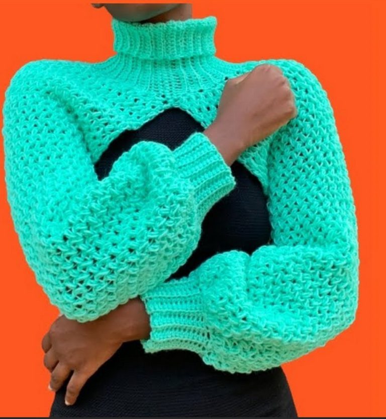Free Crochet Arm Warmer Sweater Pattern To Keep You Warm