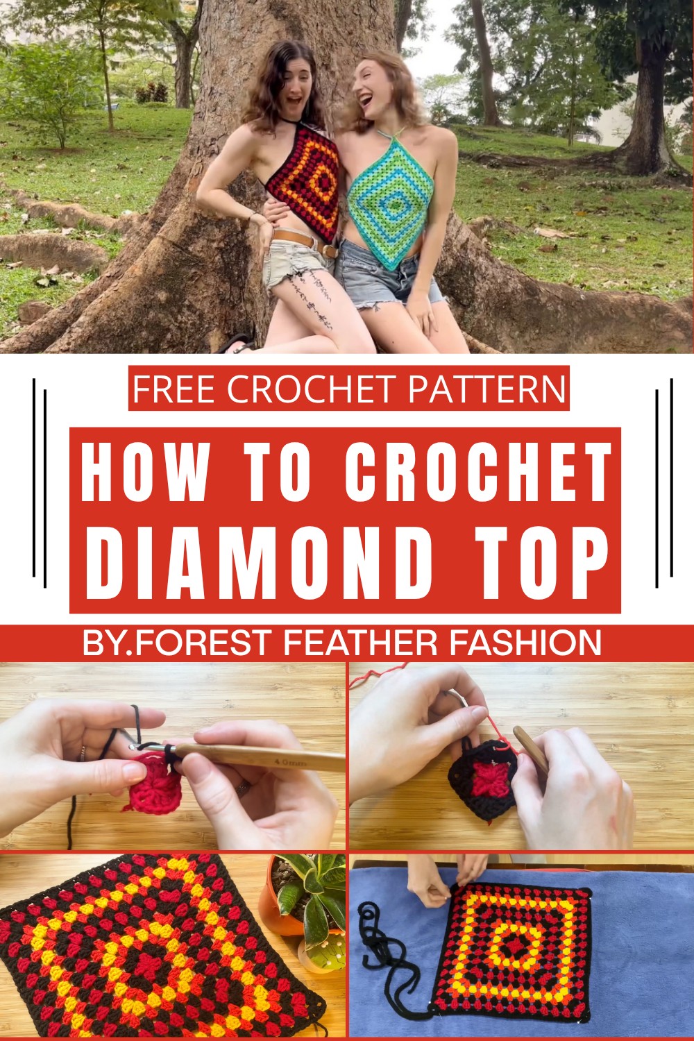 Crochet Diamond Top Tutorial