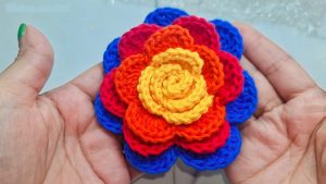 Crochet Rose Pattern 1