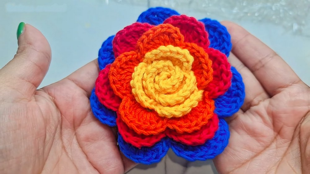 Crochet Rose Pattern 1