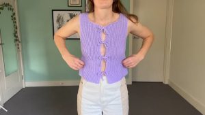 Crochet Stretchy Tie Up Top 2