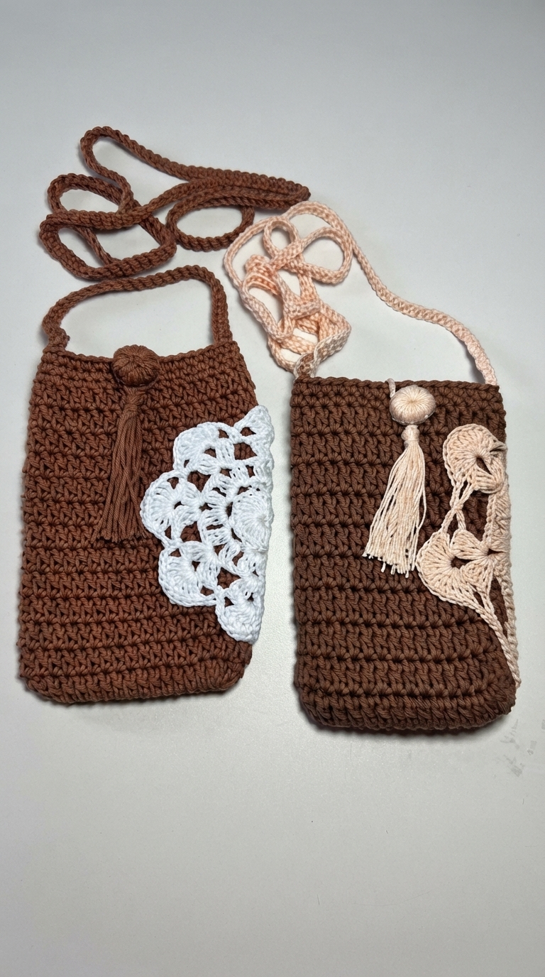Stylish Crochet Cell Phone Holder