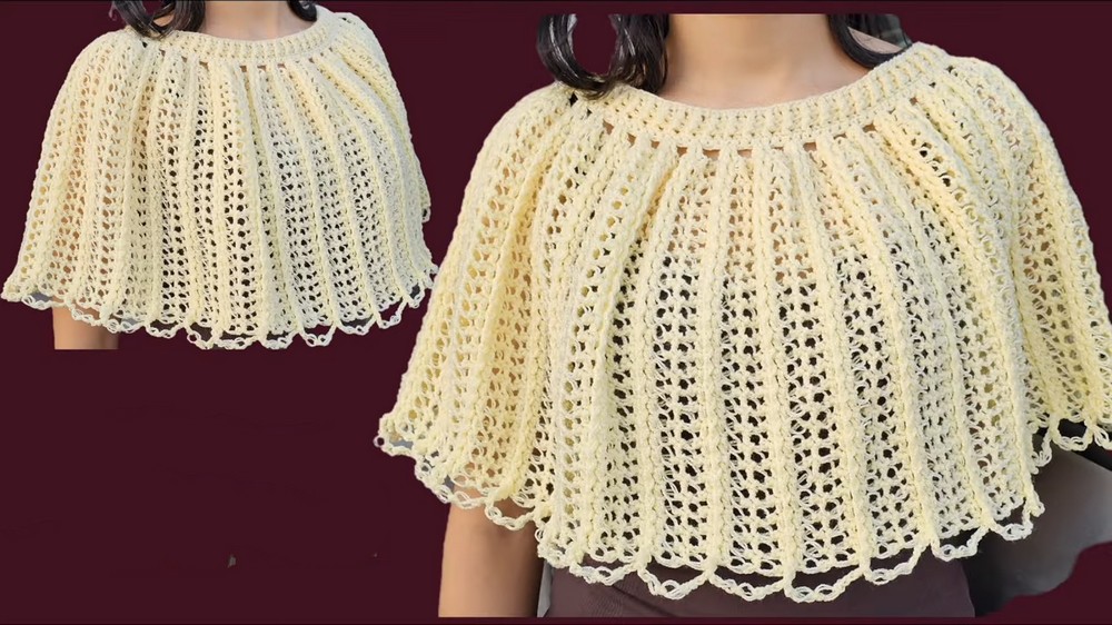 Beautiful Crochet Cape Pattern 1