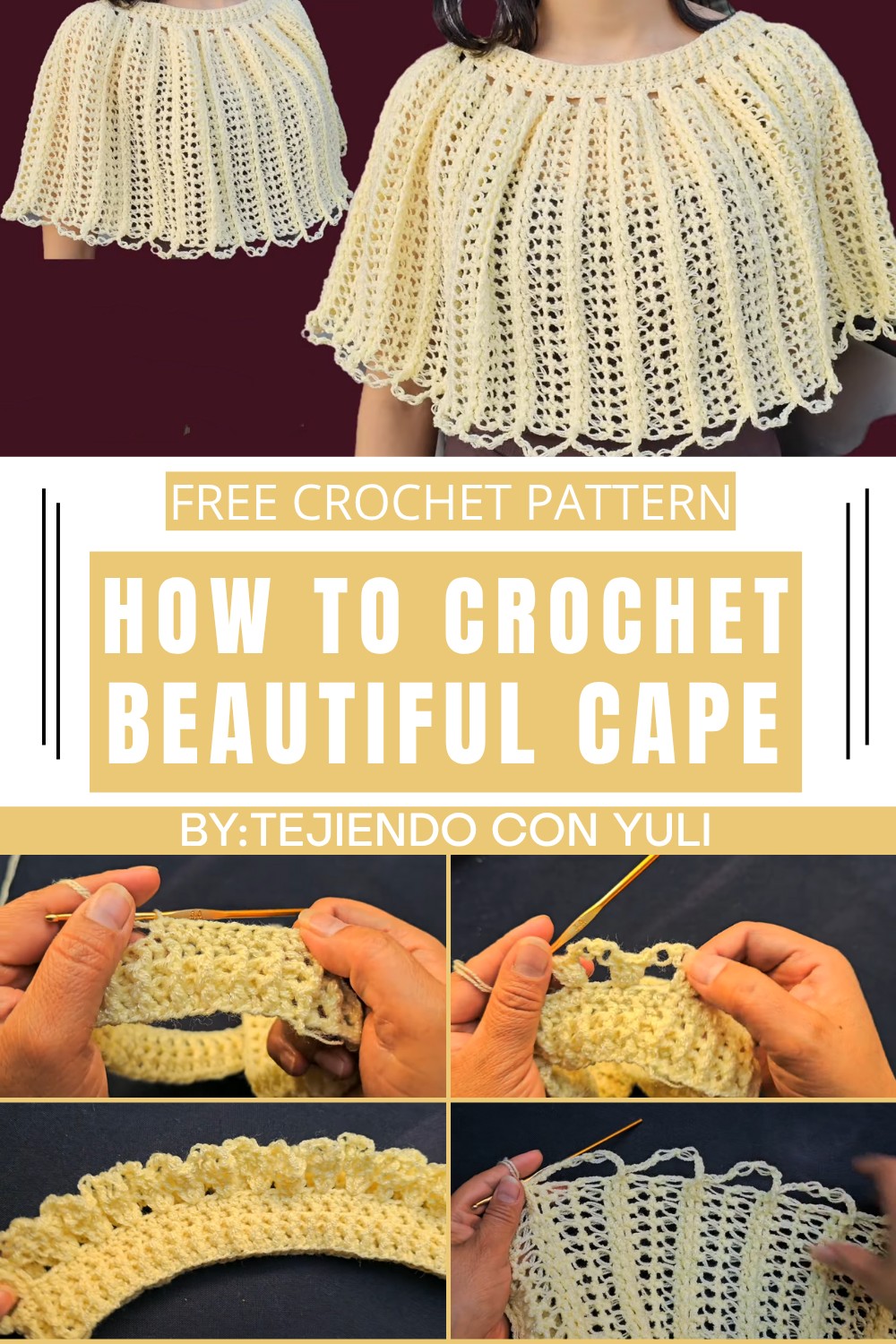 Beautiful Crochet Cape Pattern