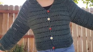 Crochet Button Down Cardigan 1