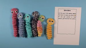 Crochet Worry Worm Pattern 1
