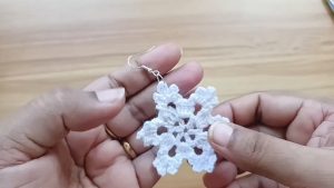 How To Crochet A Snowflake Tutorial 8
