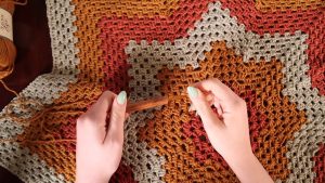 How To Crochet An 8 Point Star Blanket Tutorial 1
