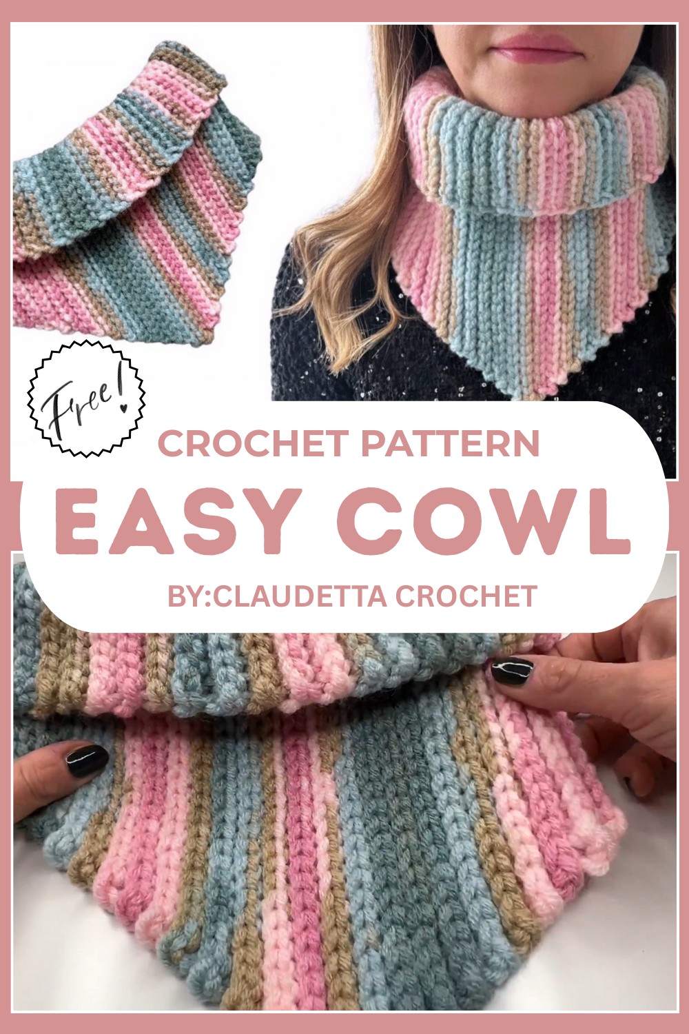 Easy Crochet Cowl Pattern