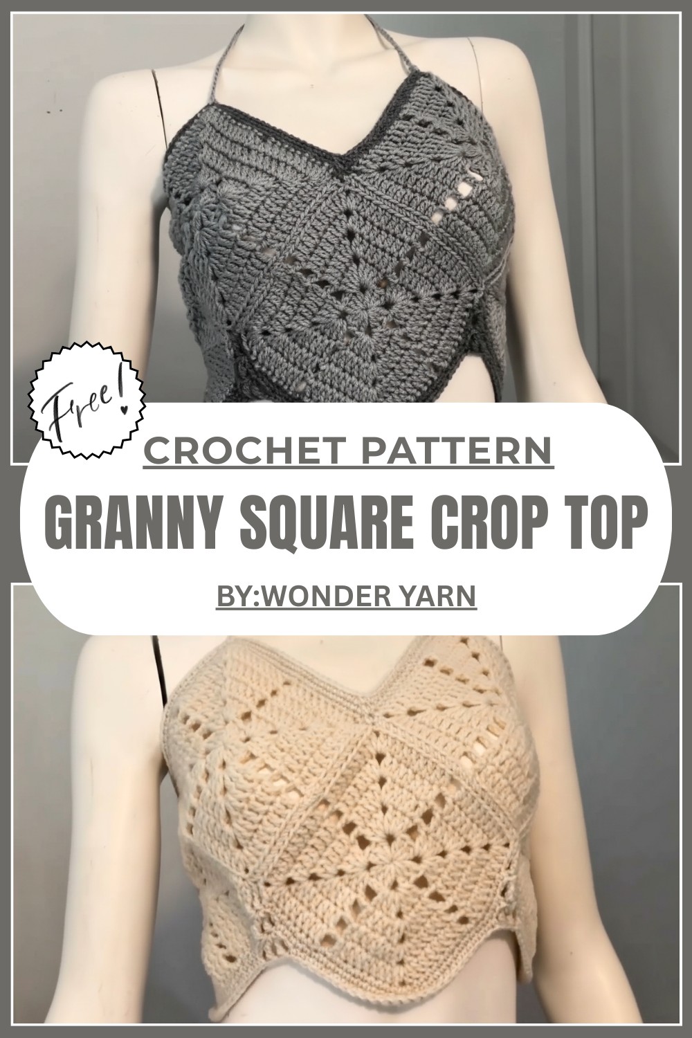 Easy Granny Square Crop Top
