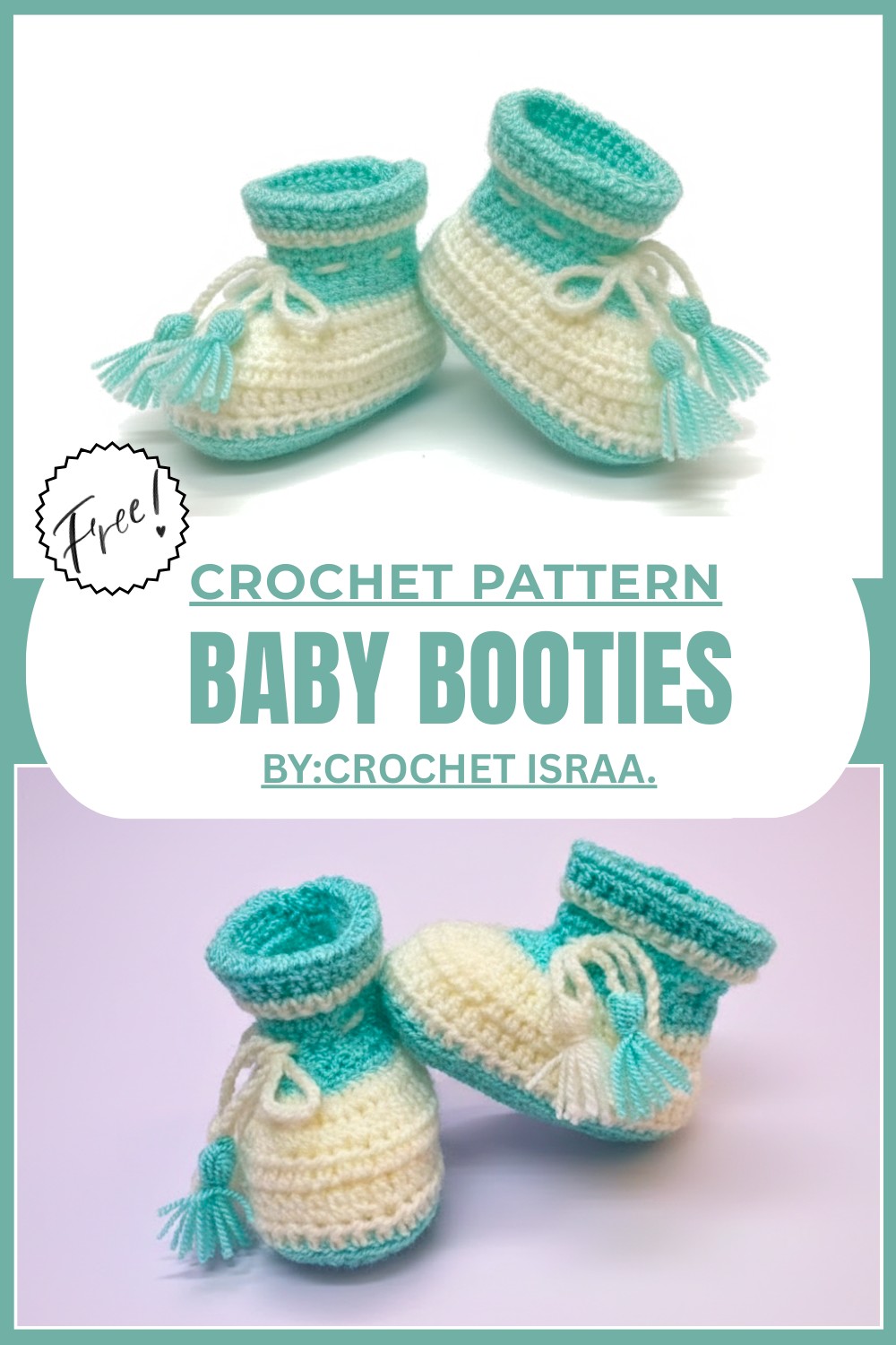 Crochet Baby Booties Pattern