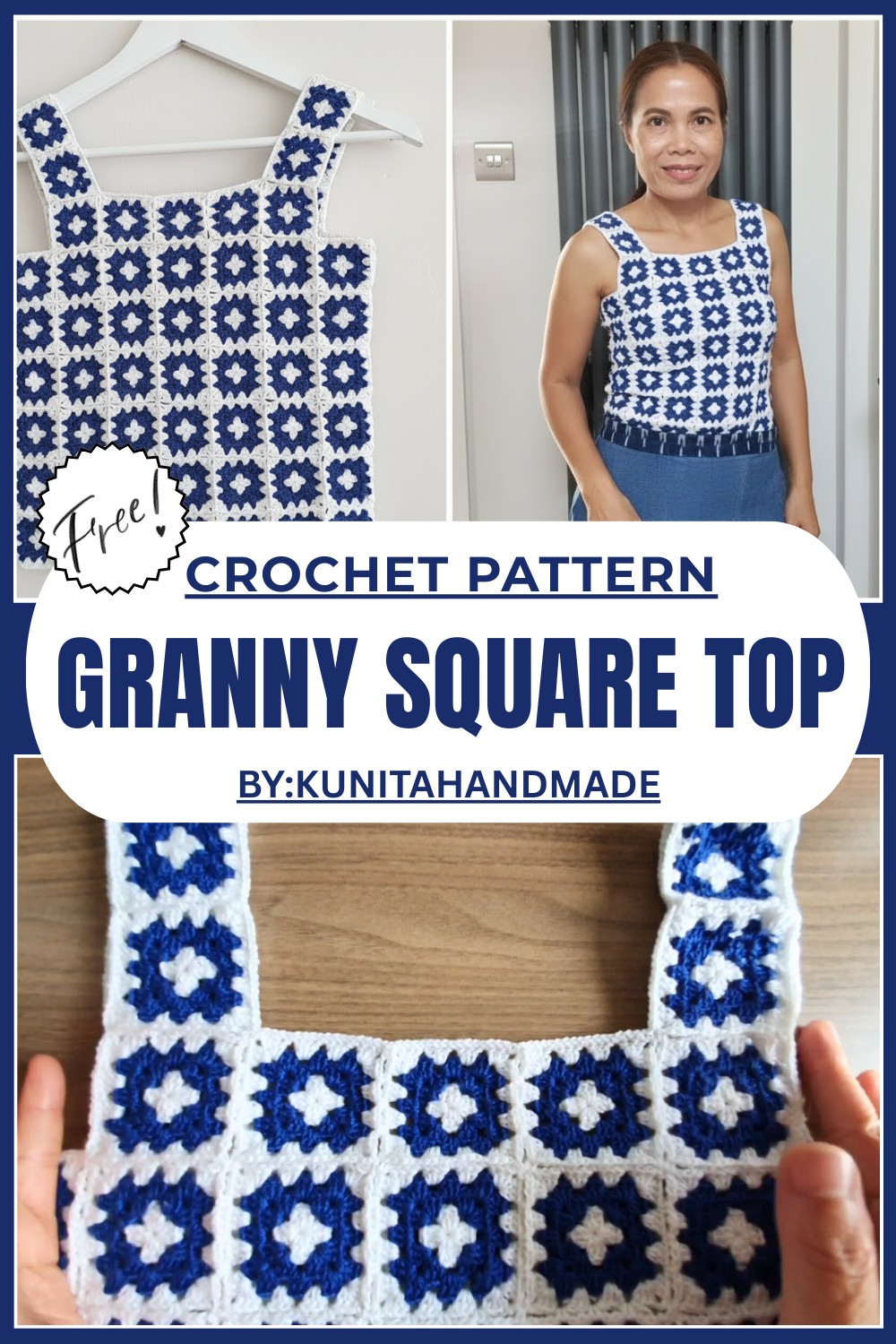 Crochet Granny Square Top