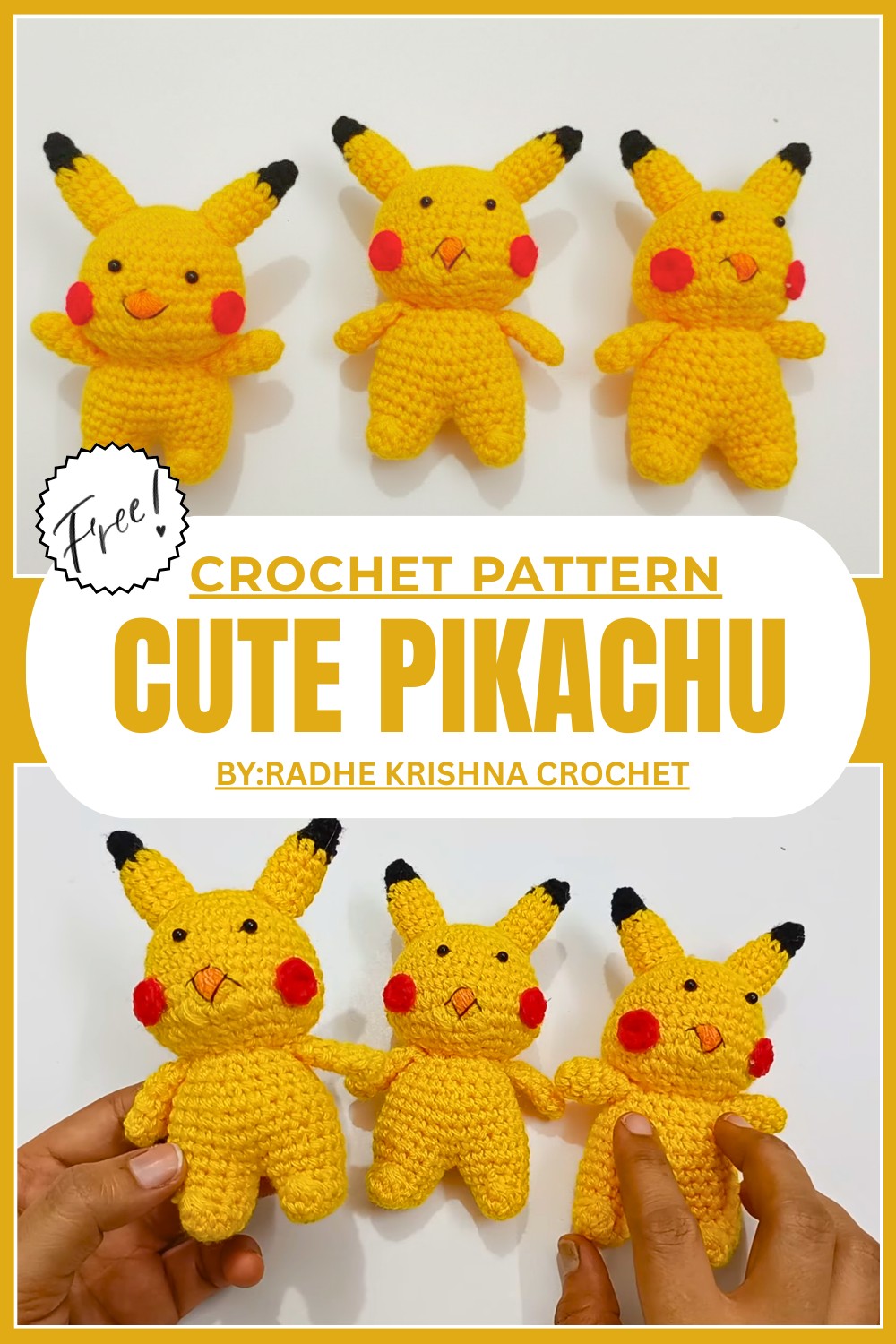 Crochet Pikachu Pattern
