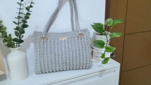 Crochet Ribbed Bag Pattern 2
