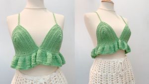 Crochet Ruffle Croptop Tutorial 1