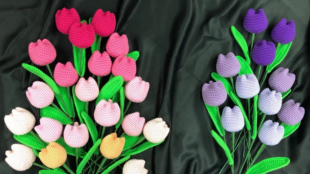 Crochet Tulip Bulb Tutorial 1