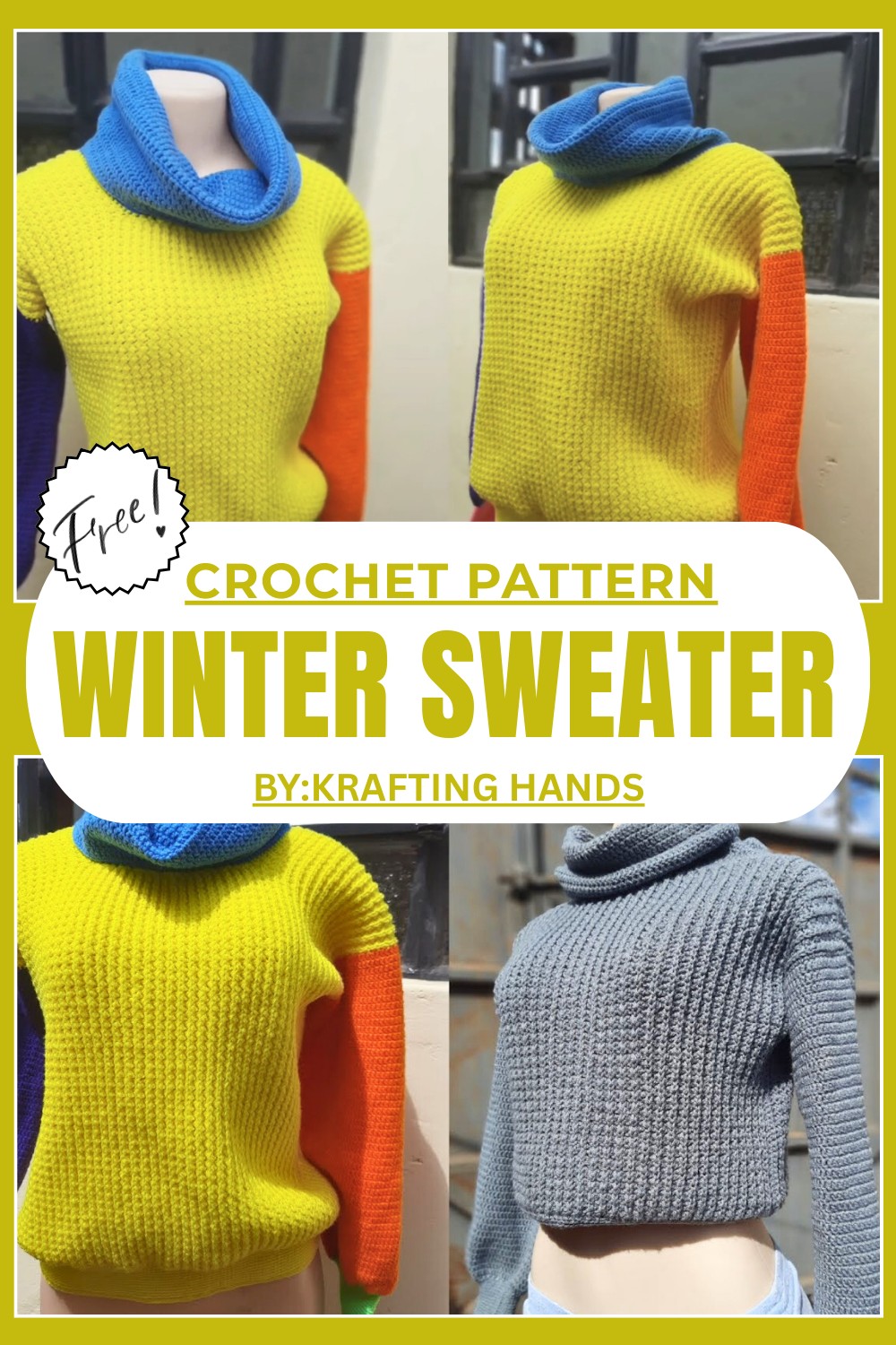 Crochet Winter Sweater Pattern