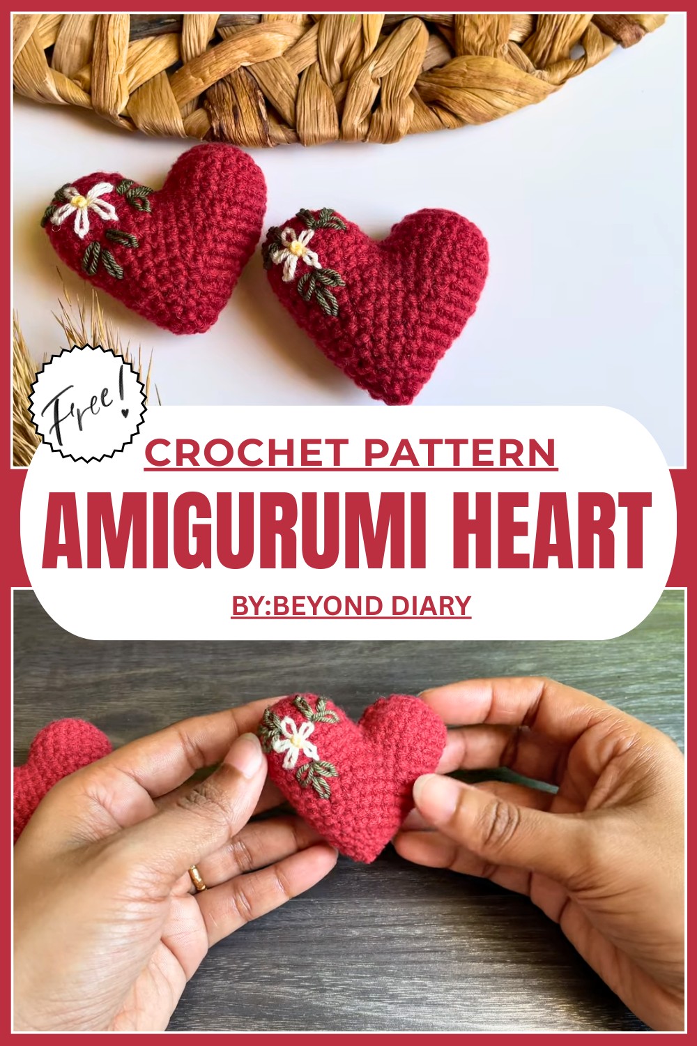 Easy Amigurumi Heart Pattern